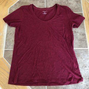 V-Neck Red Tee